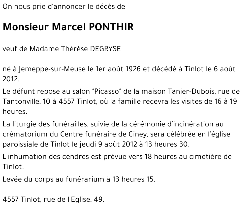 Marcel PONTHIR