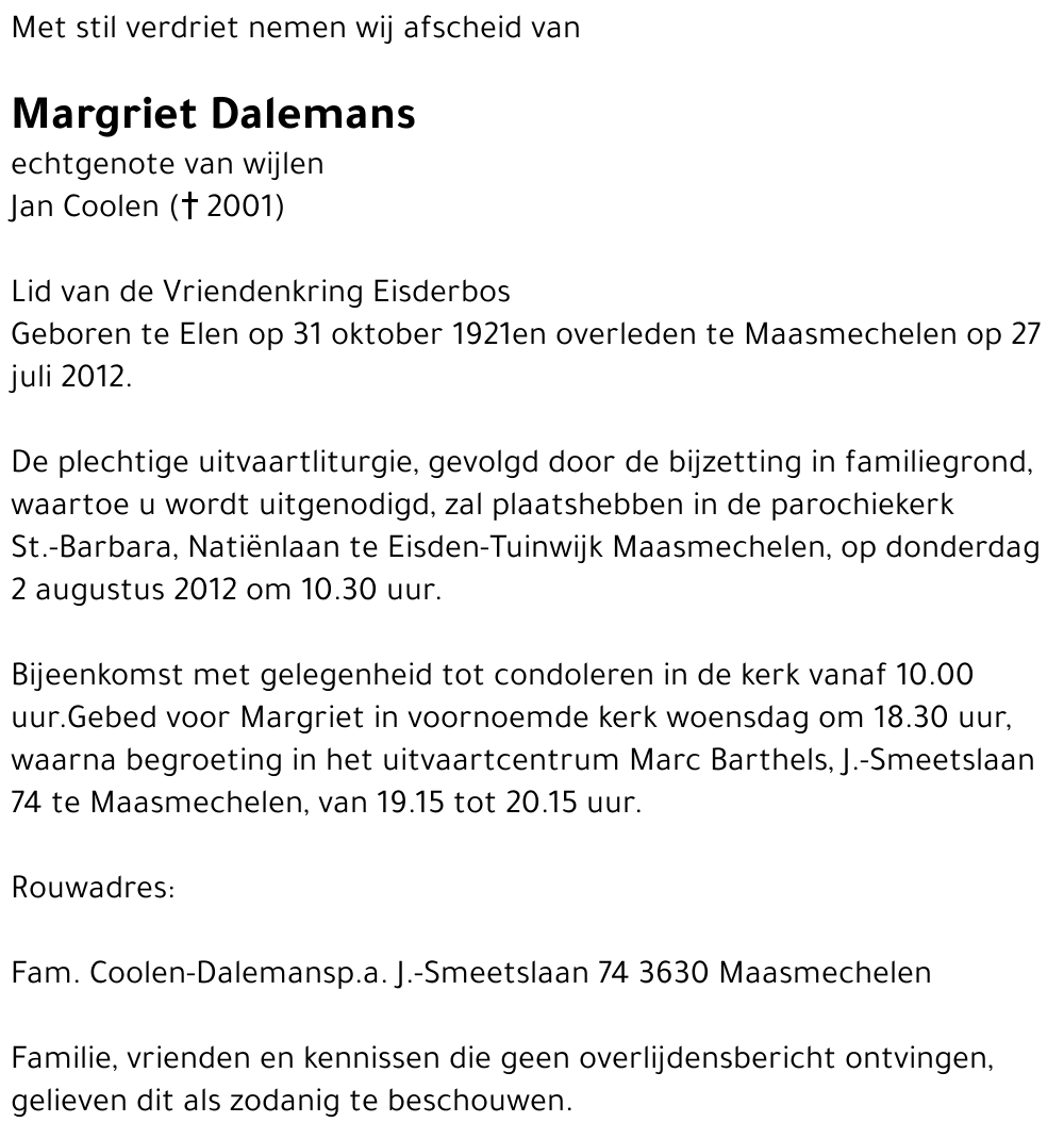 Margriet Dalemans