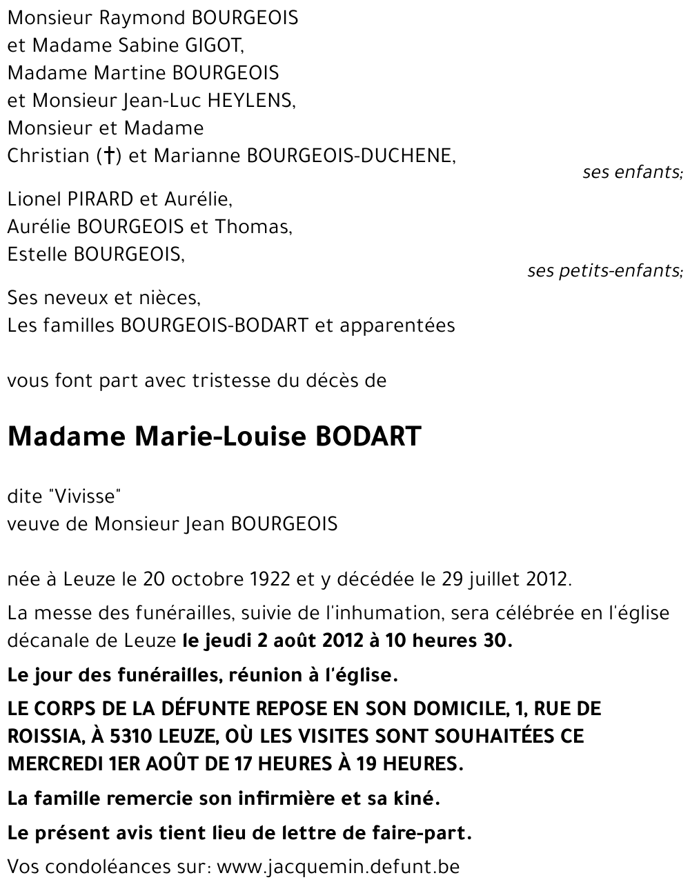 Marie BODART