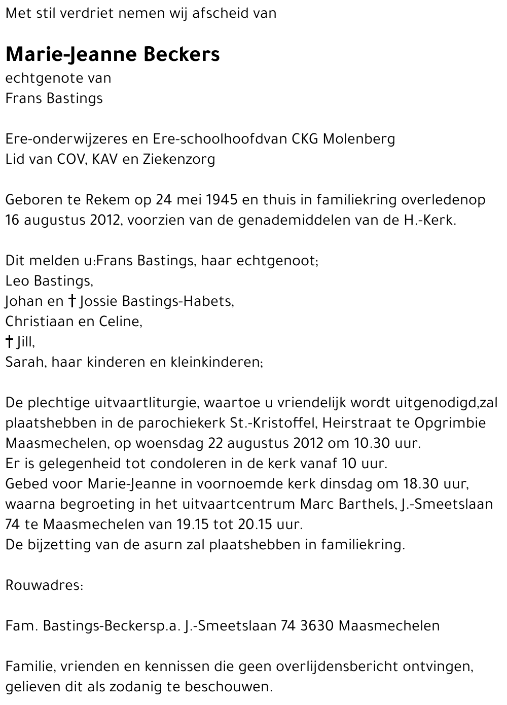 Marie-Jeanne Beckers