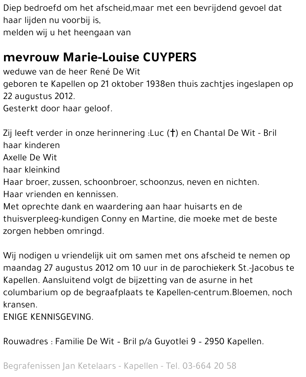 Marie-Louise Cuypers