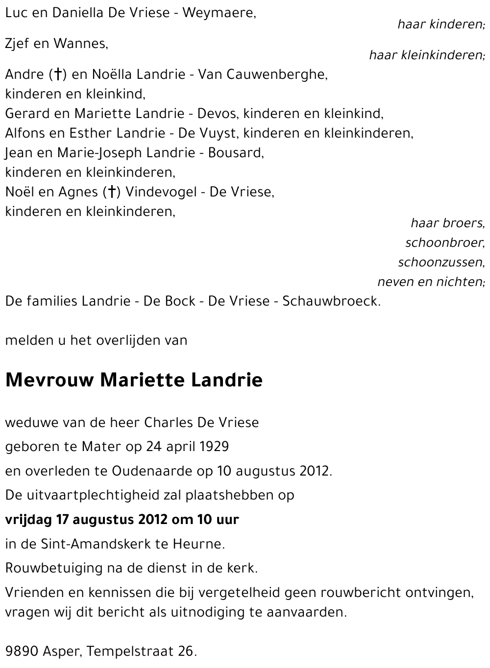 Mariette Landrie