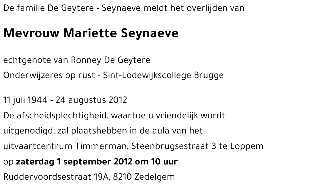 Mariette Seynaeve
