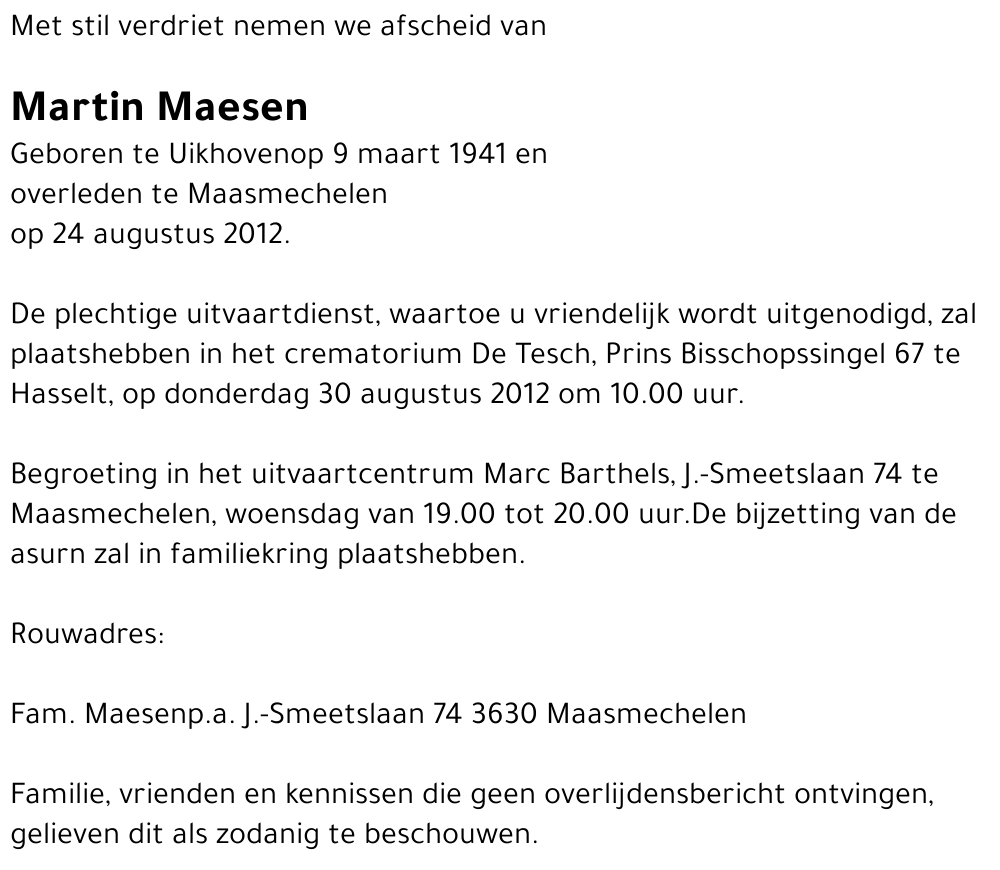 Martin Maesen