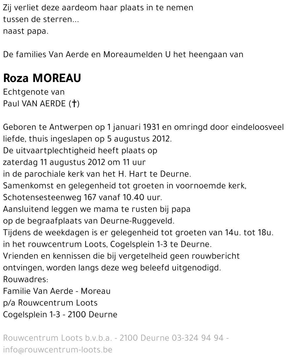 Moreau Roza
