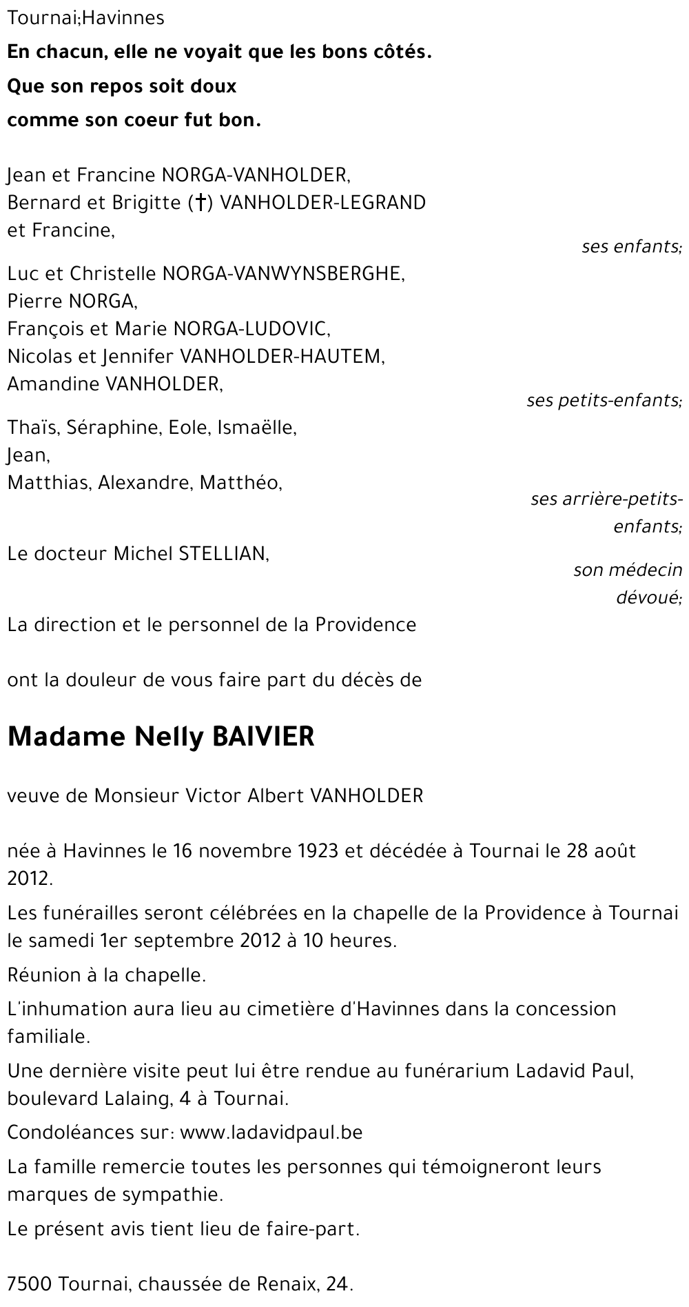 Nelly BAIVIER