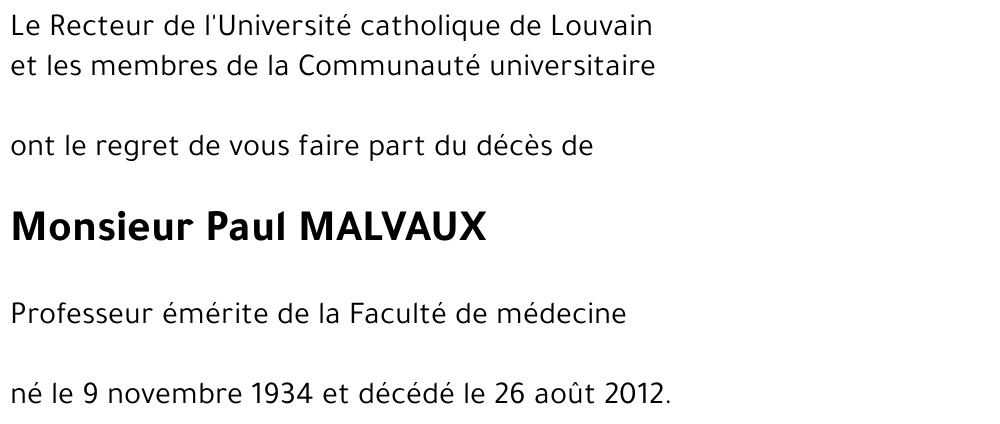 Paul MALVAUX