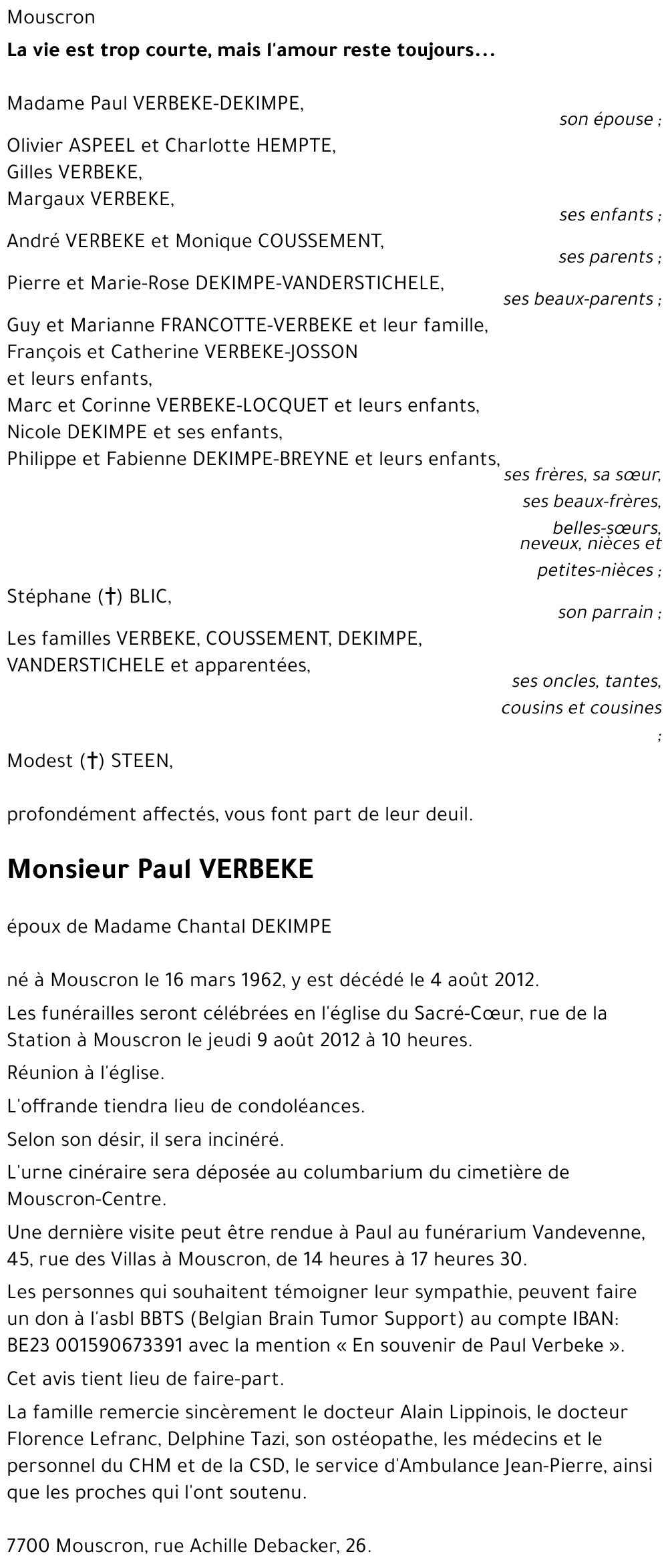 Paul VERBEKE