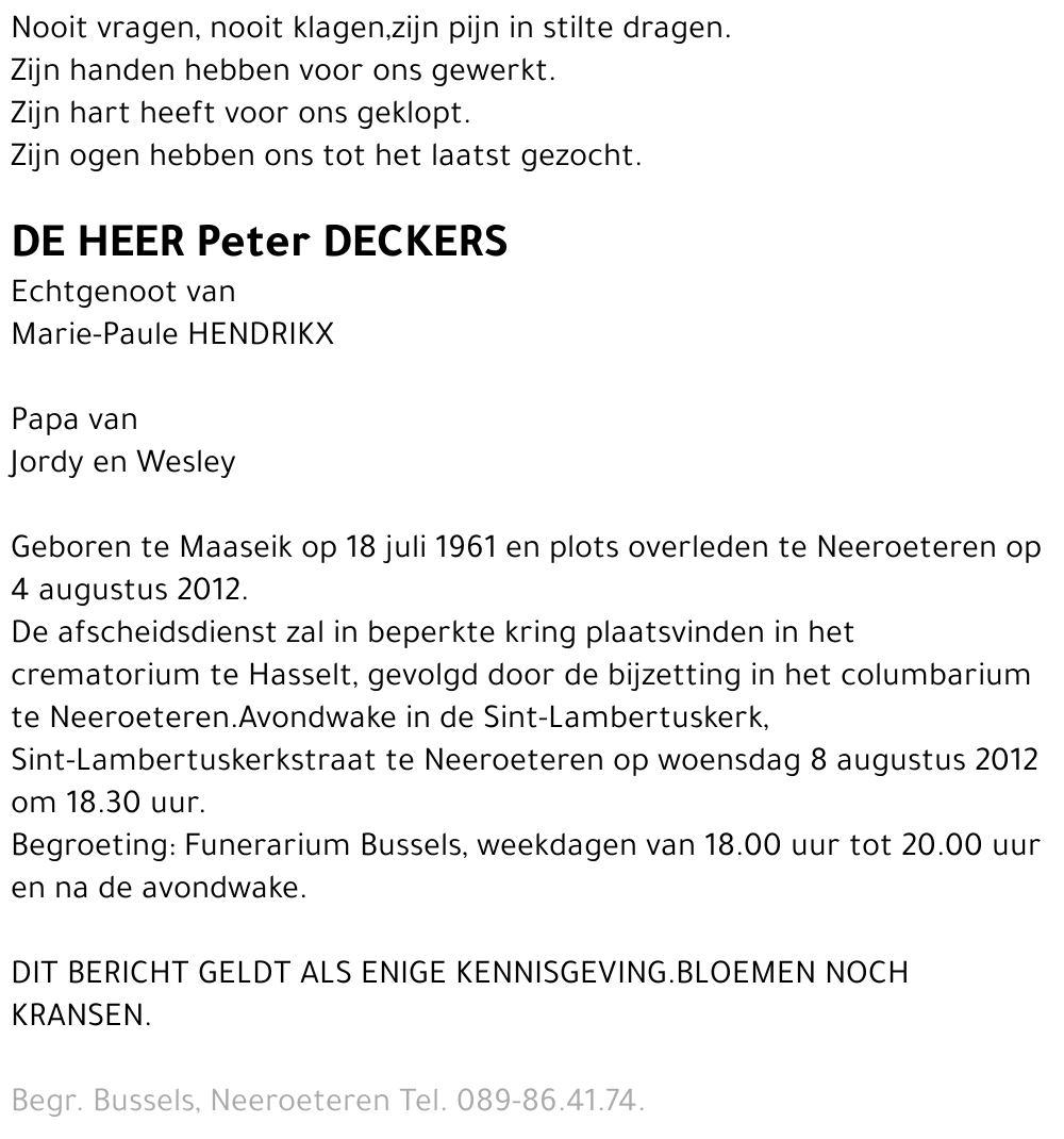Peter DECKERS