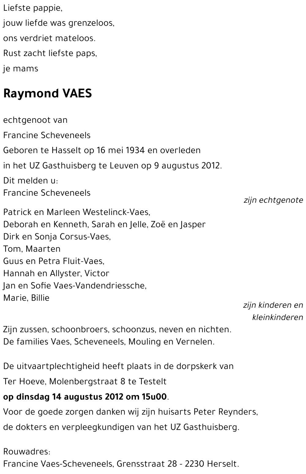 Raymond VAES