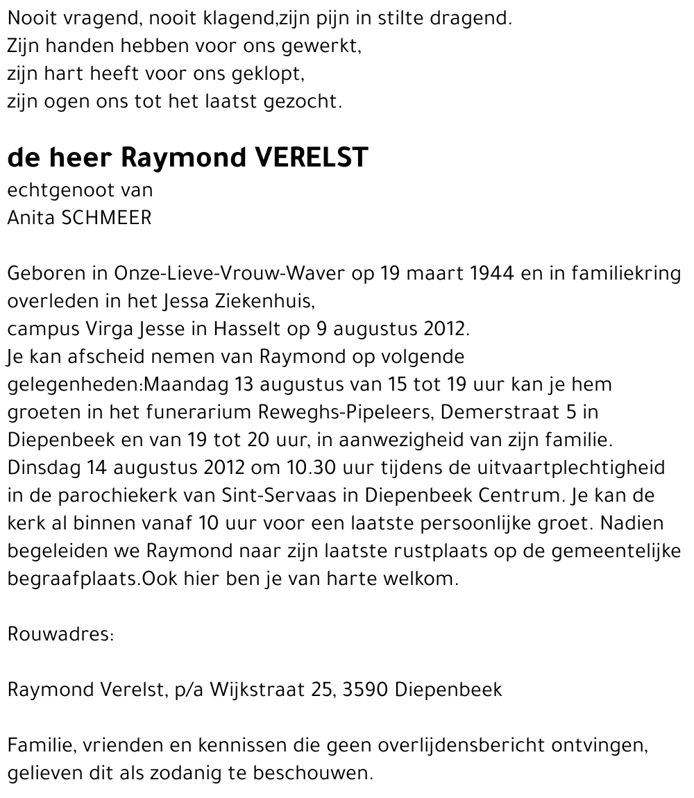 Raymond Verelst