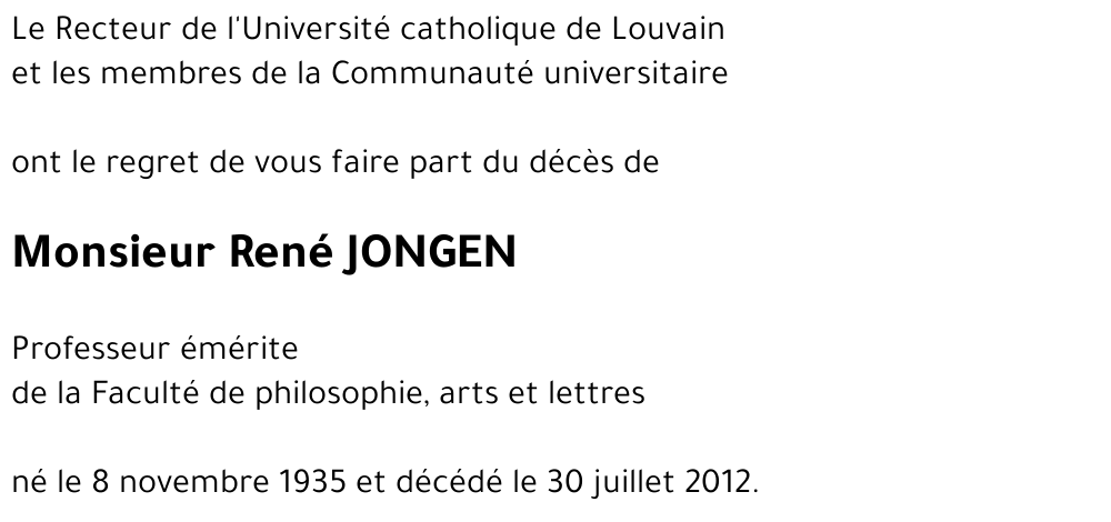 René JONGEN
