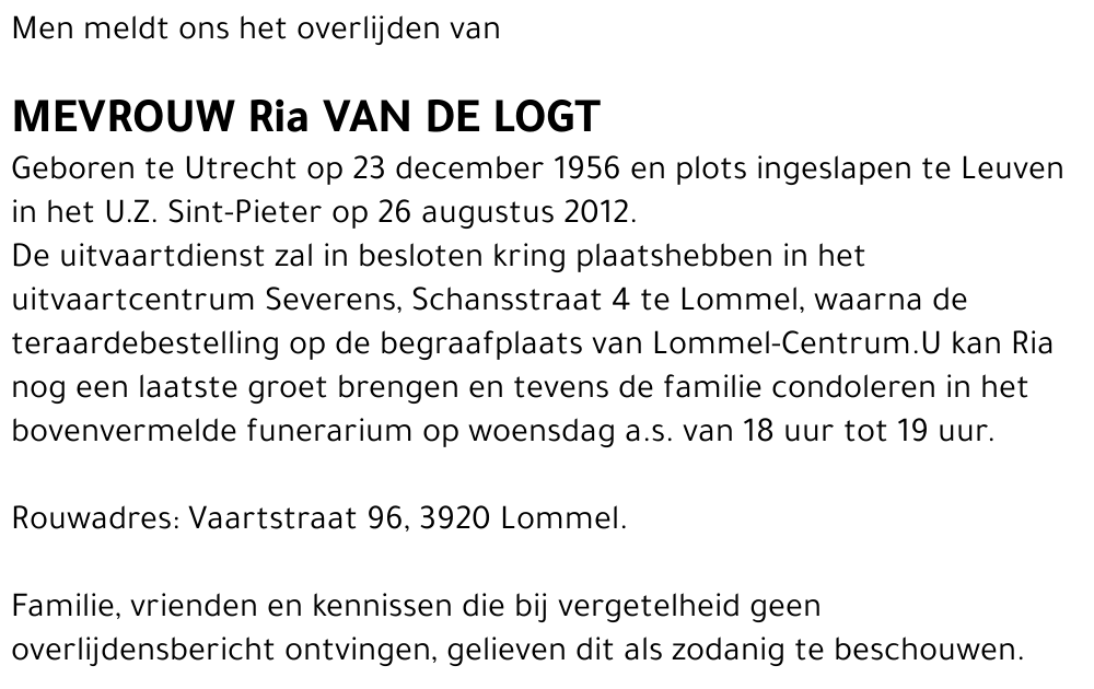 Ria van de Logt