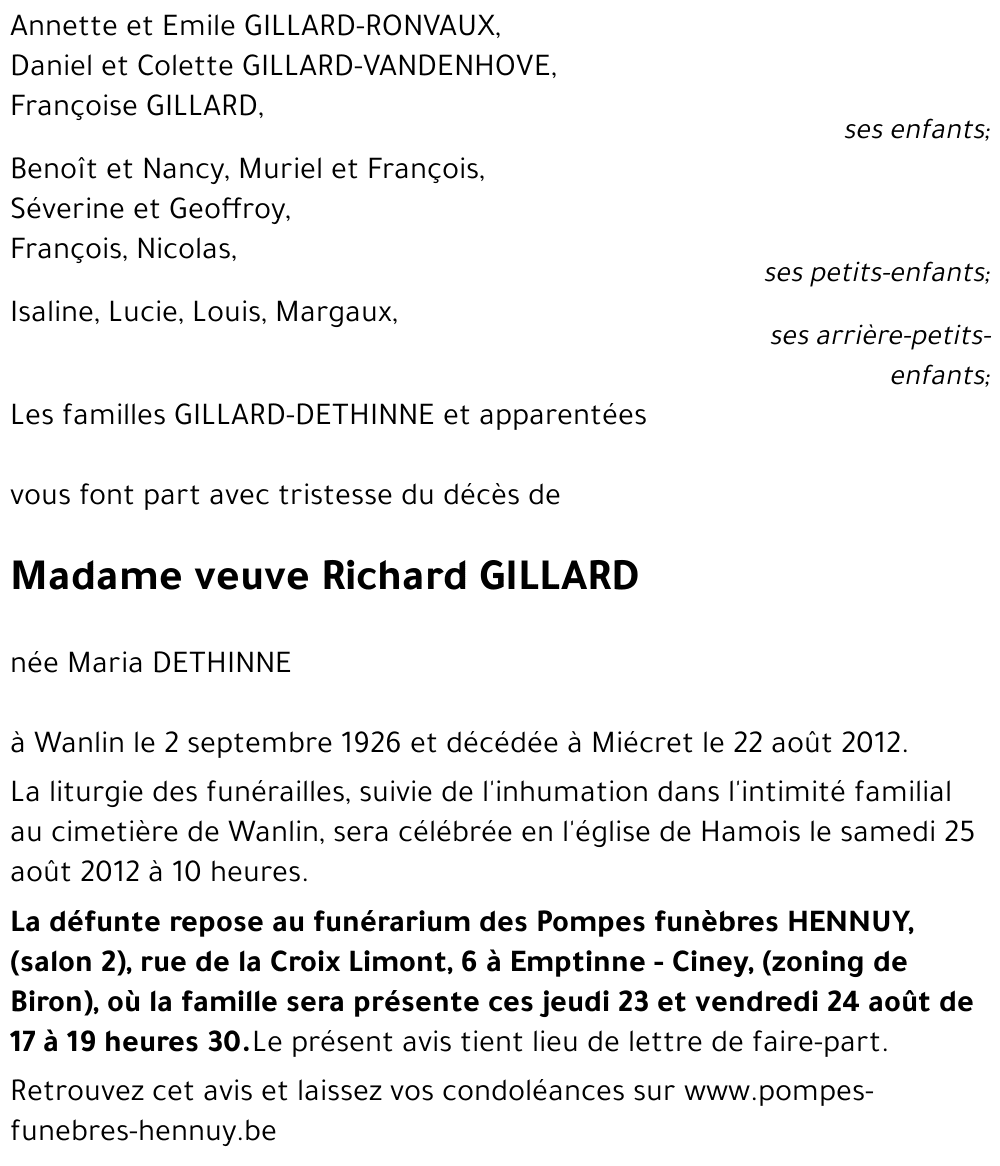 Richard GILLARD