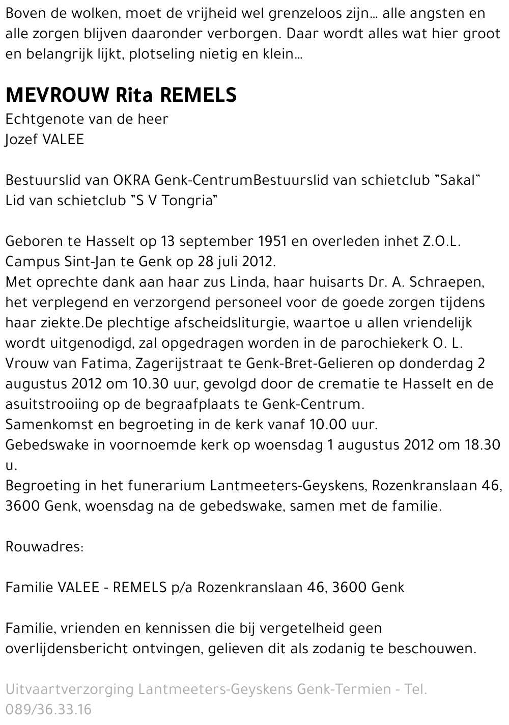 Rita REMELS