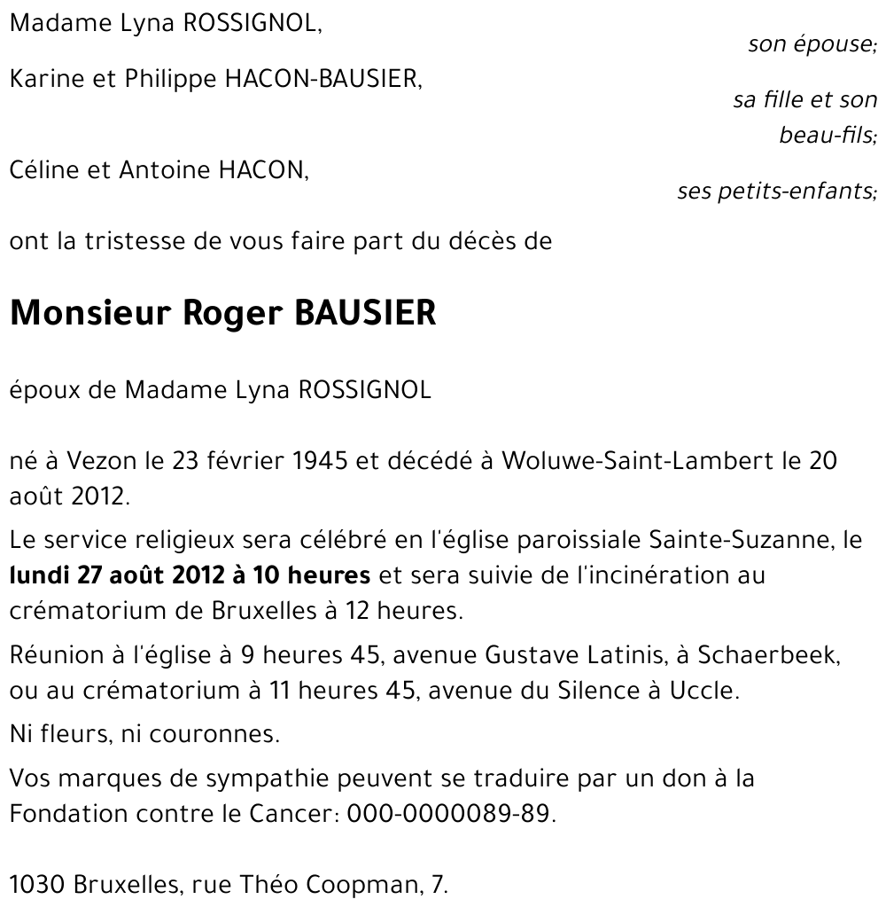 Roger BAUSIER