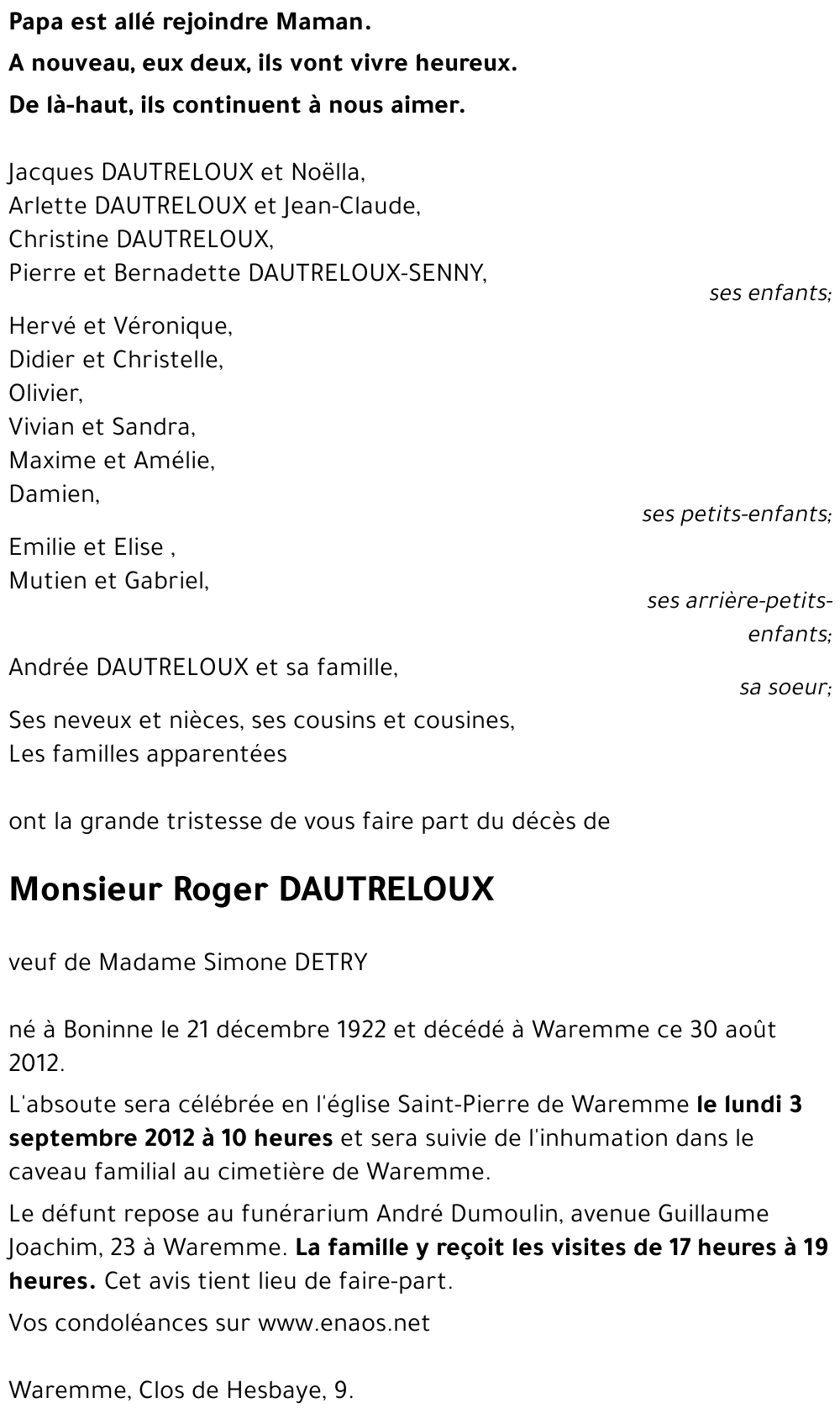 Roger DAUTRELOUX