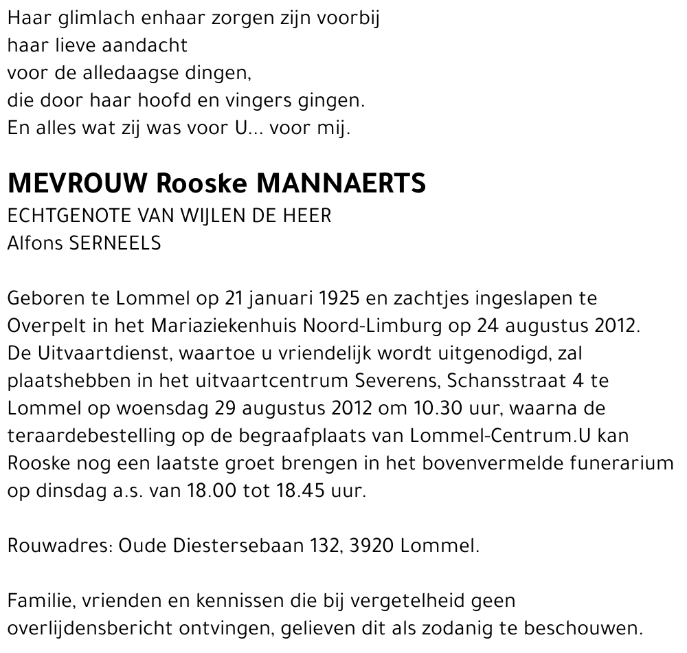 Rooske Mannaerts