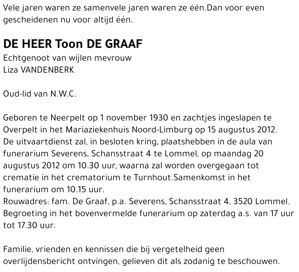 Toon De Graaf