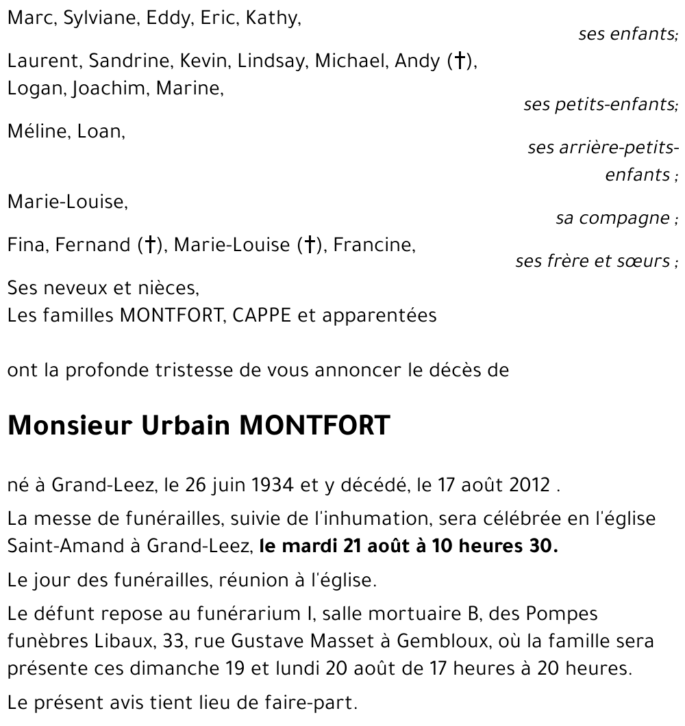 Urbain MONTFORT