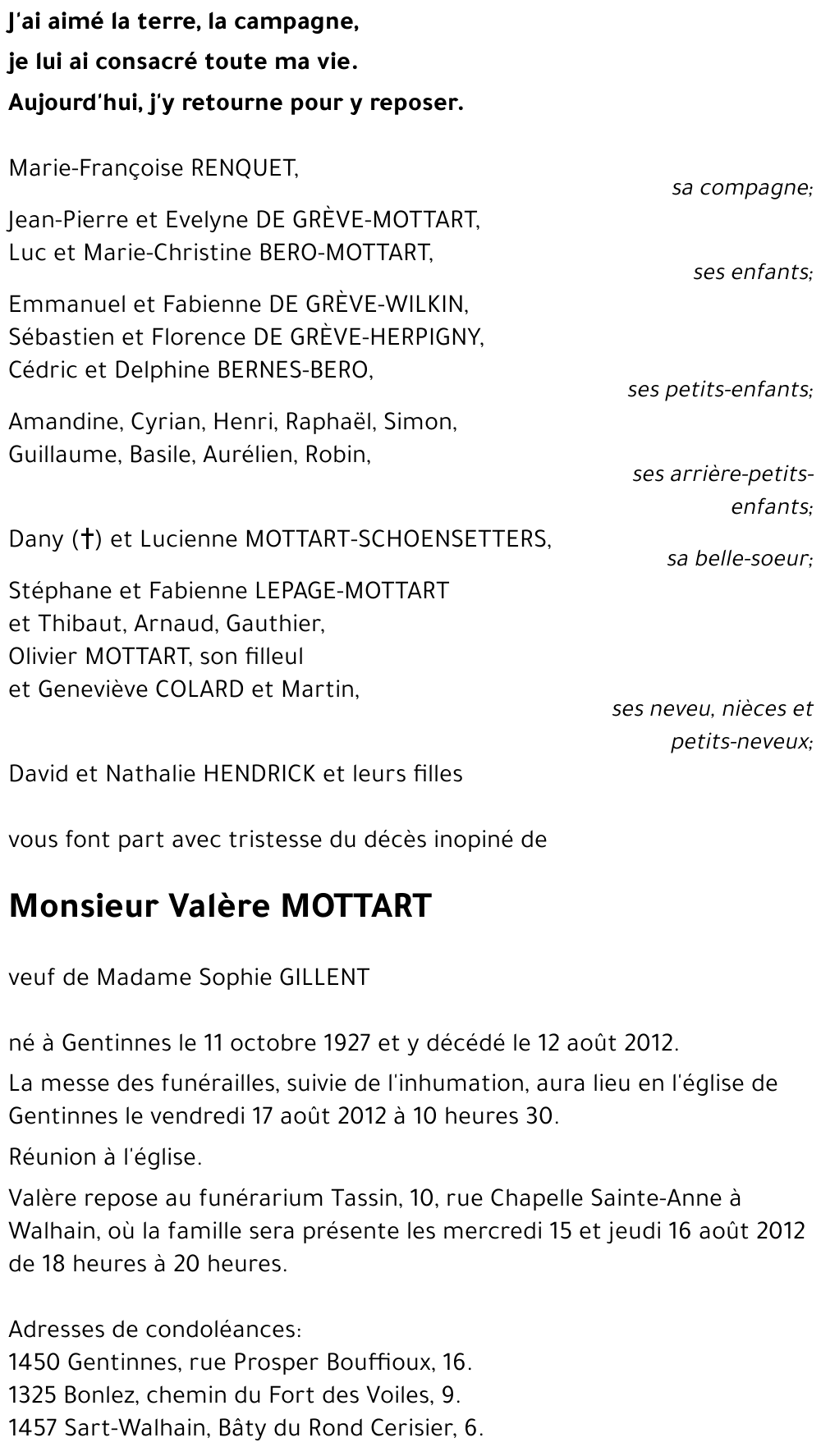 Valère MOTTART