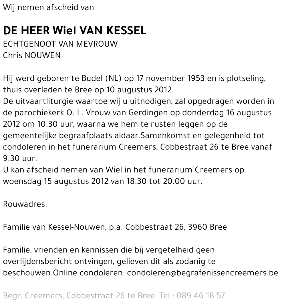 Wiel van Kessel