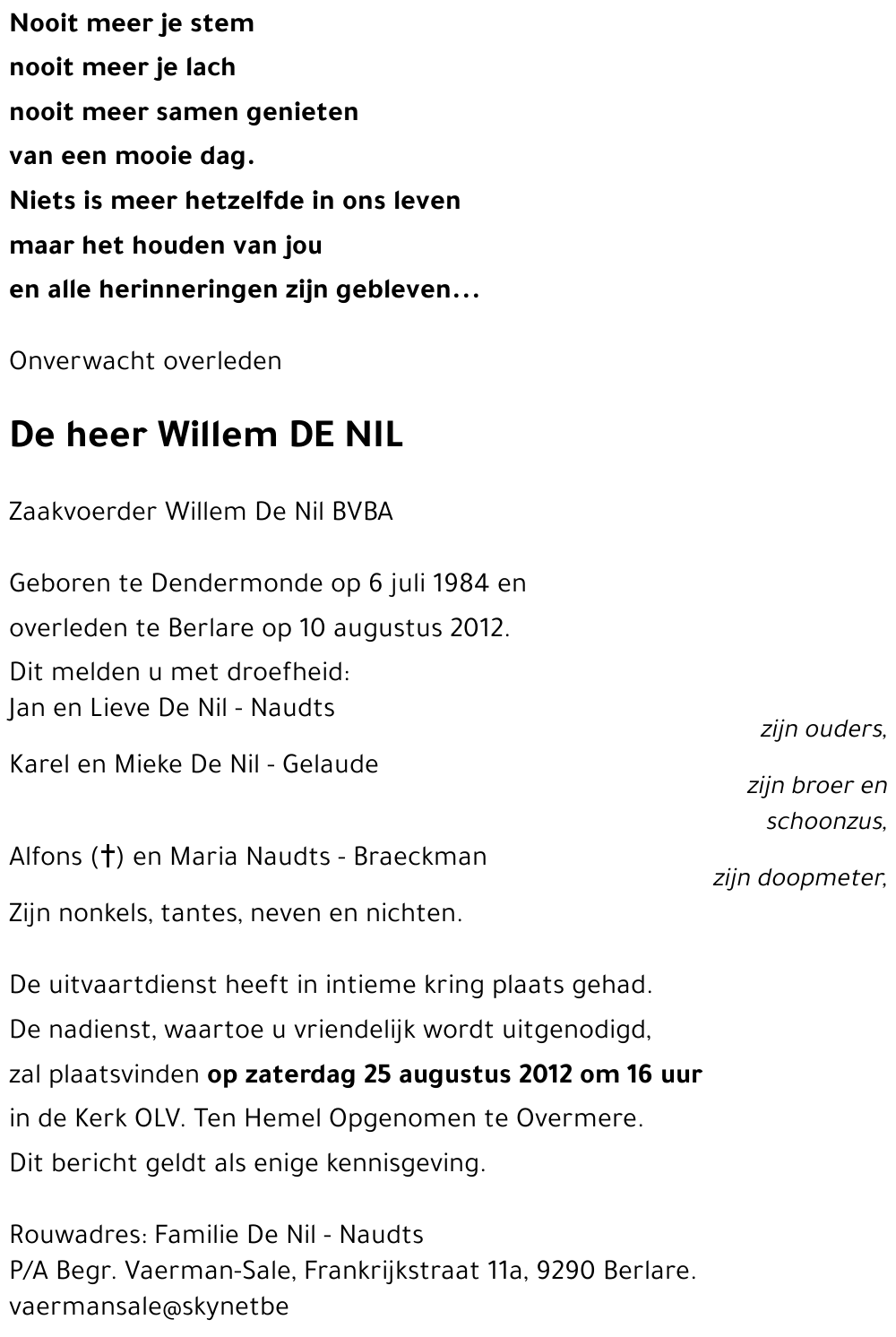 Willem DE NIL