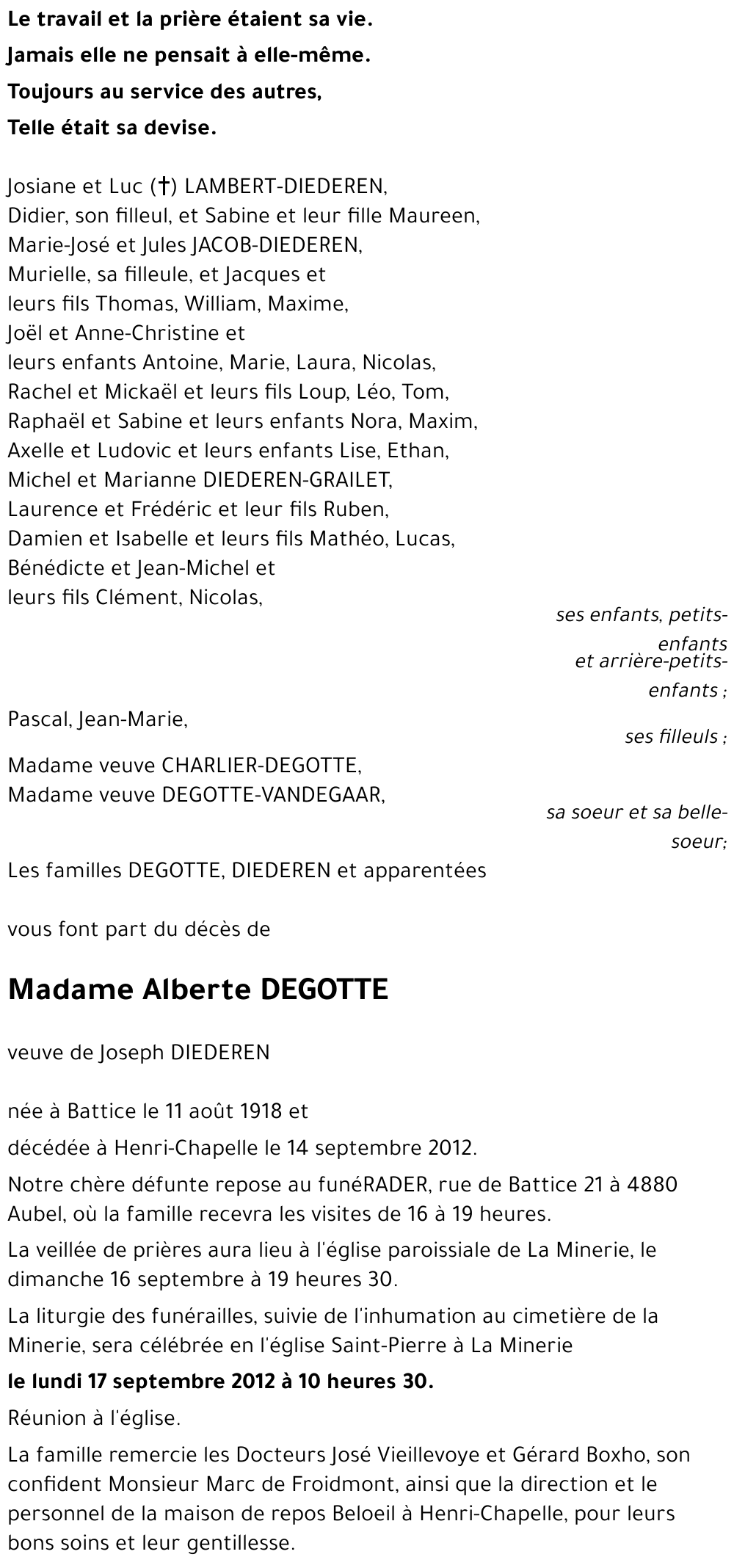 Alberte DEGOTTE