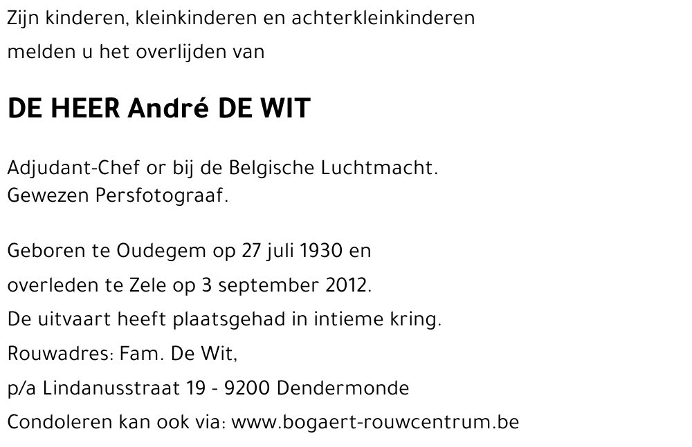 André De Wit