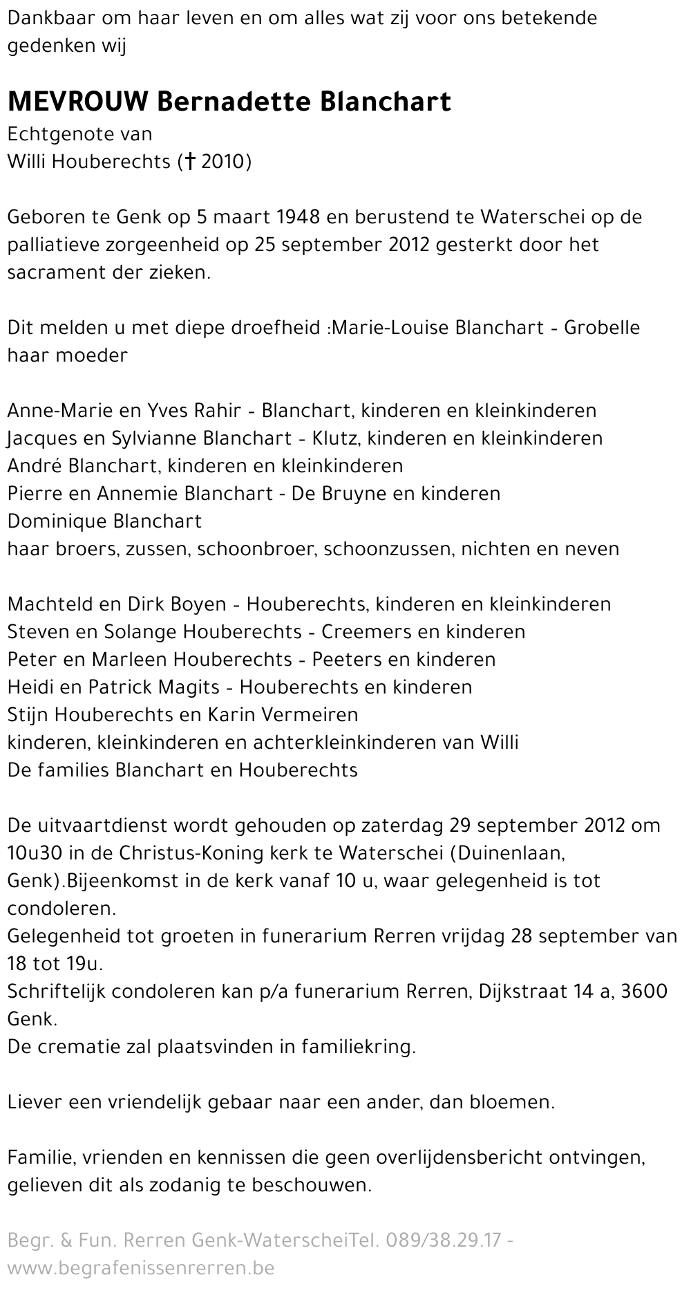 Bernadette Blanchart