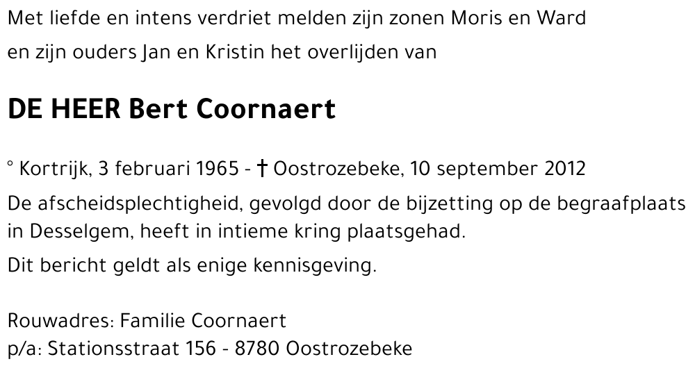 Bert Coornaert