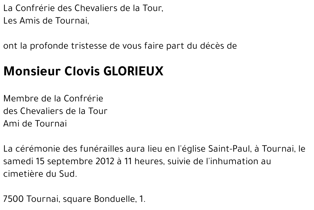 Clovis GLORIEUX