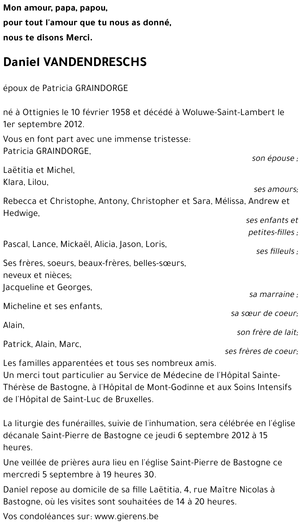 Daniel VANDENDRESCHS