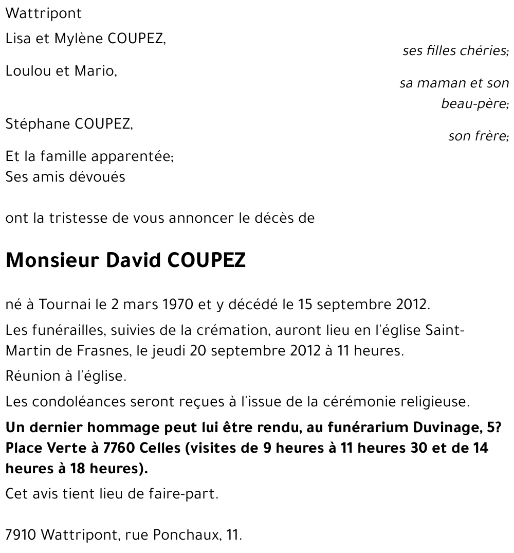 David COUPEZ