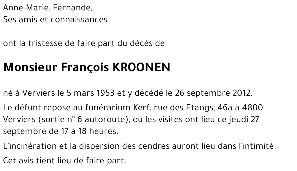 François KROONEN