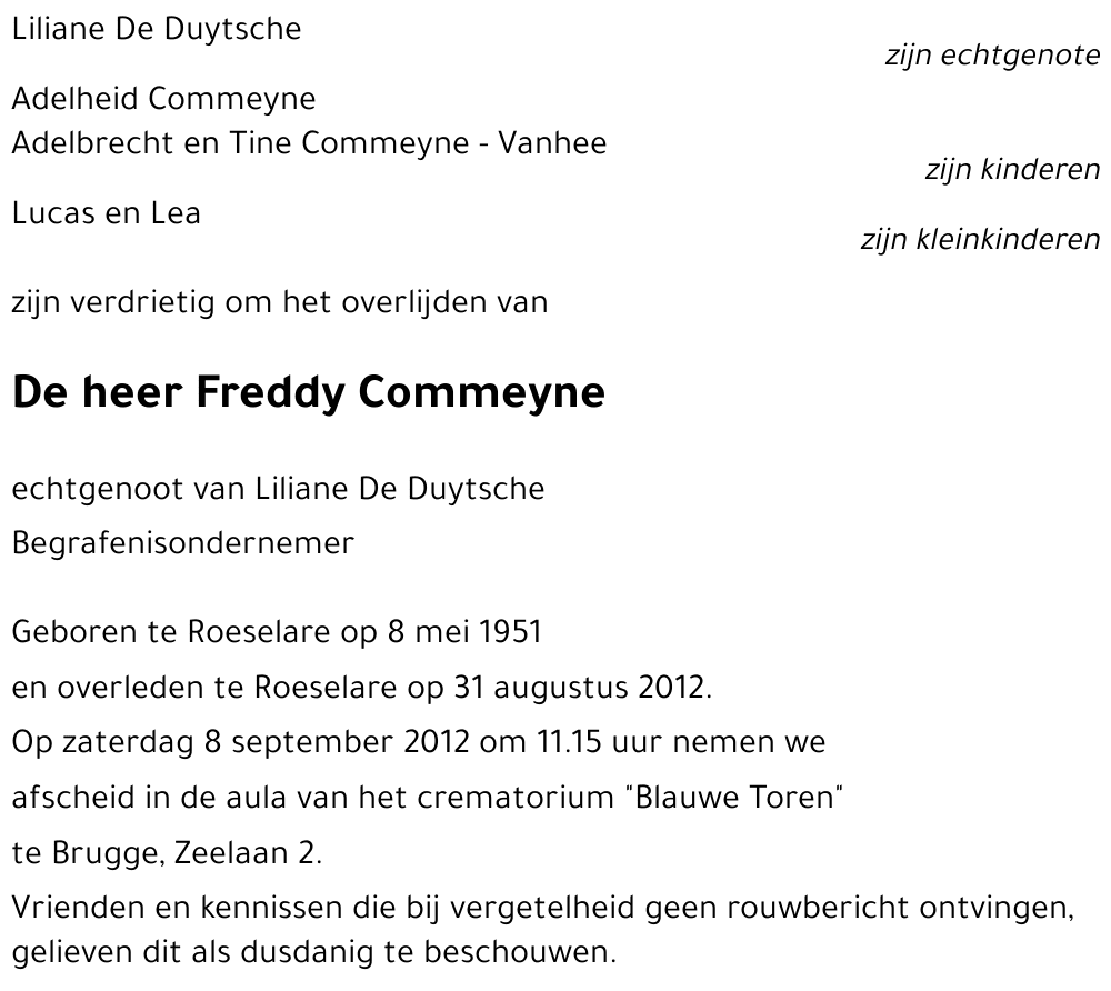 Freddy Commeyne