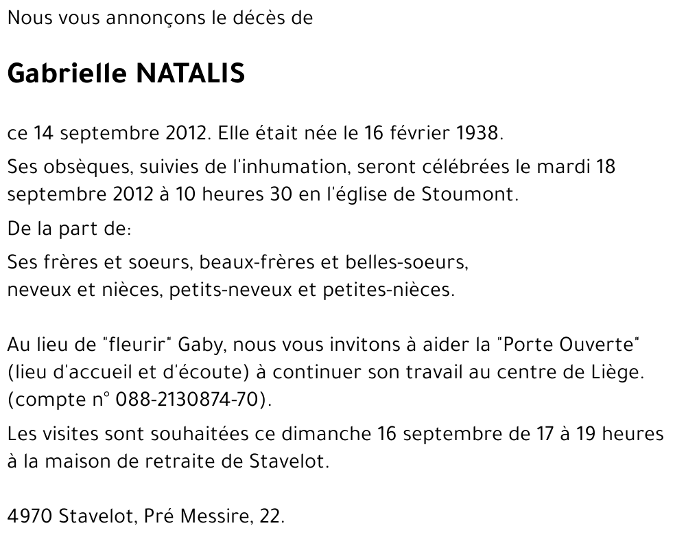 Gabrielle NATALIS