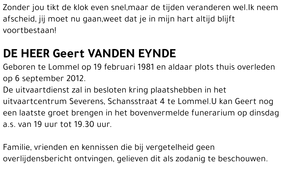 Geert Vanden Eynde