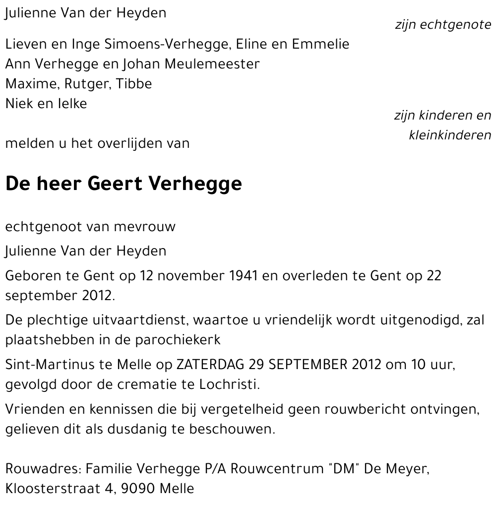 Geert Verhegge