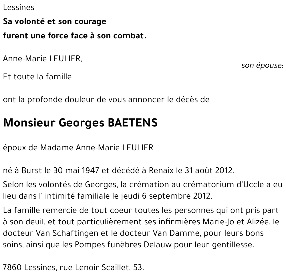 Georges BAETENS