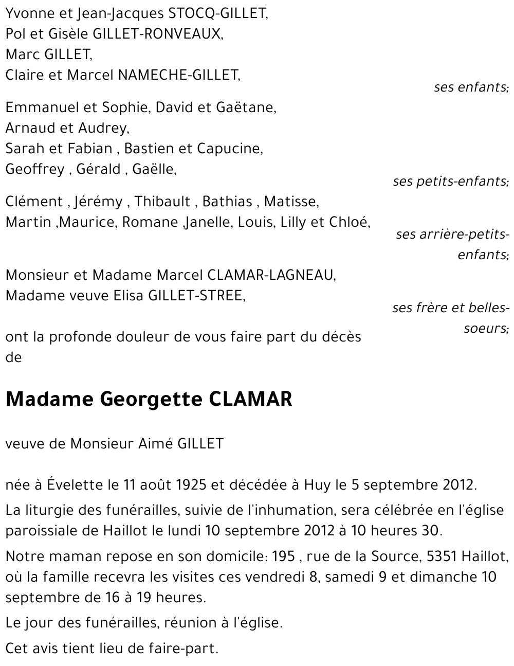 Georgette Clamar