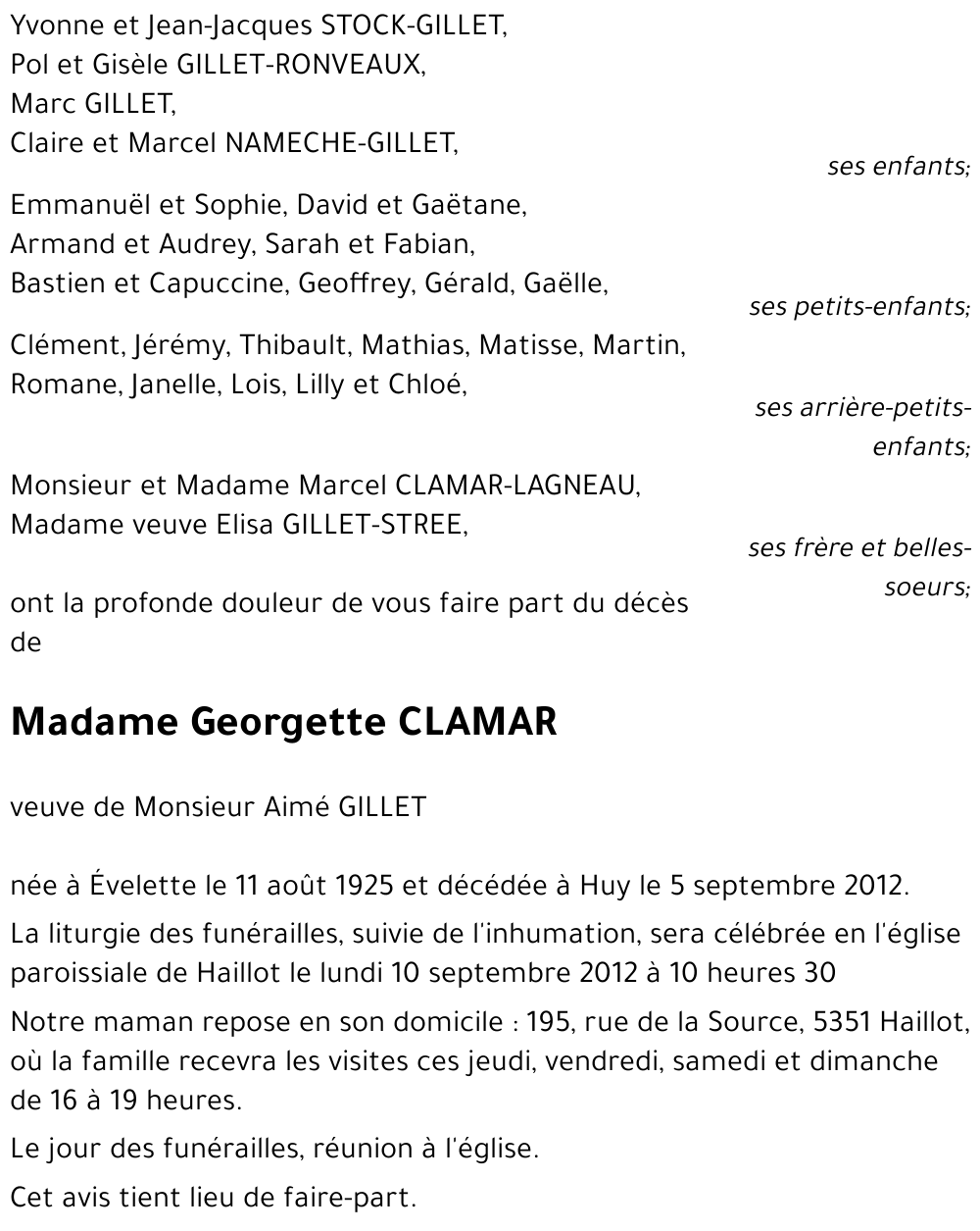 Georgette Clamar