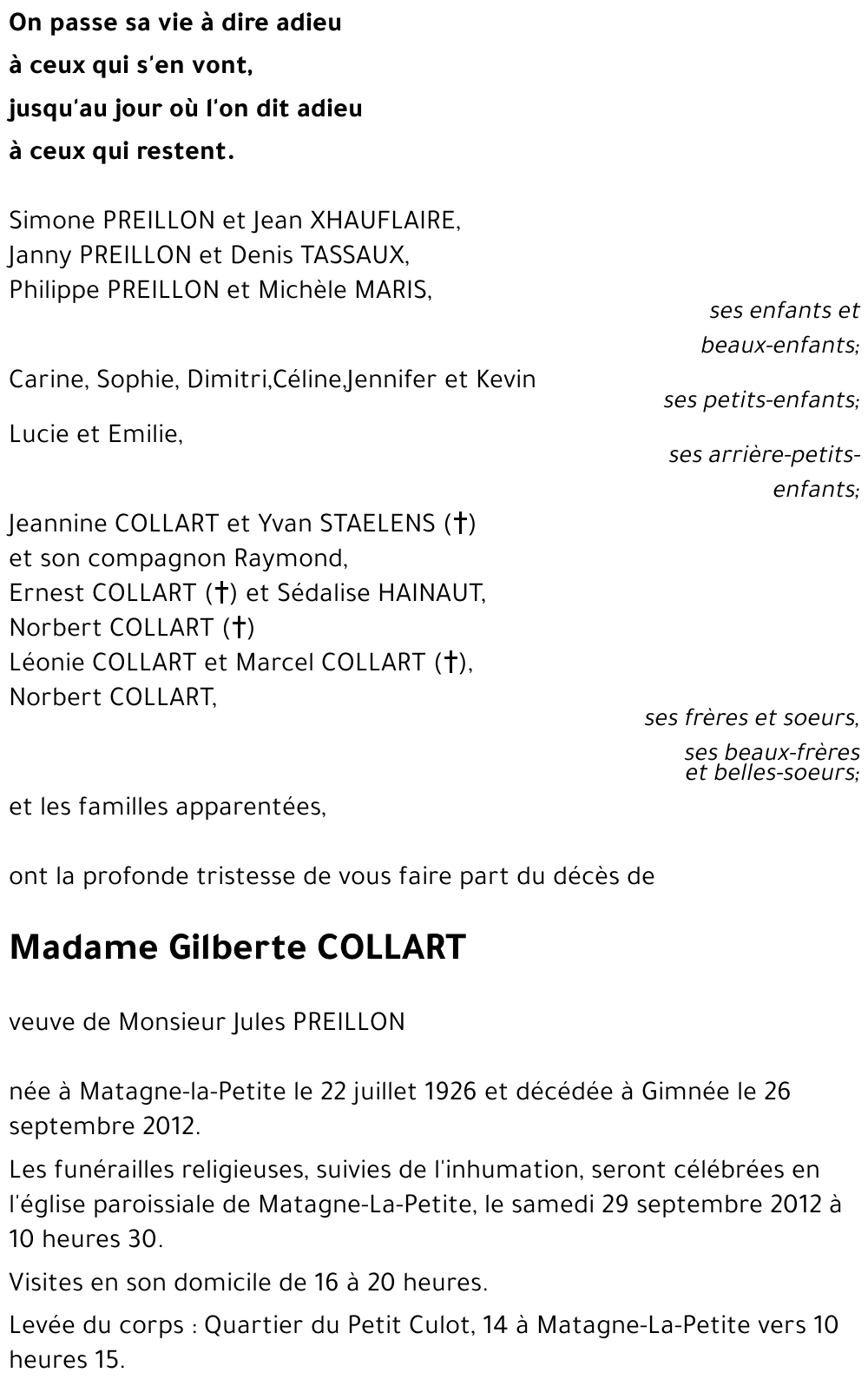 Gilberte Collart