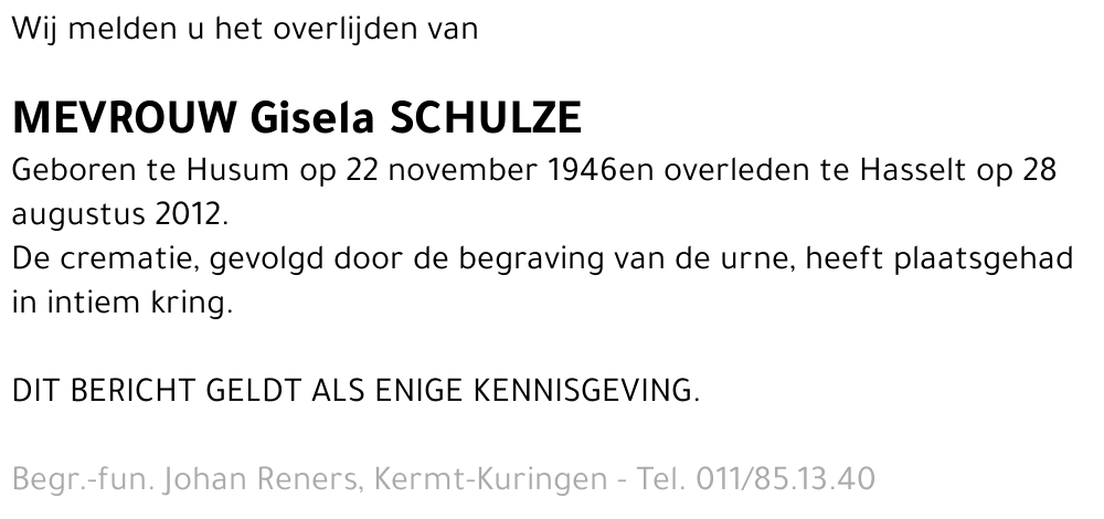 Gisela Schulze