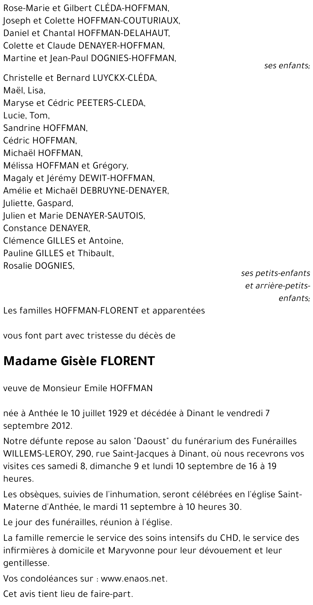 Gisèle FLORENT