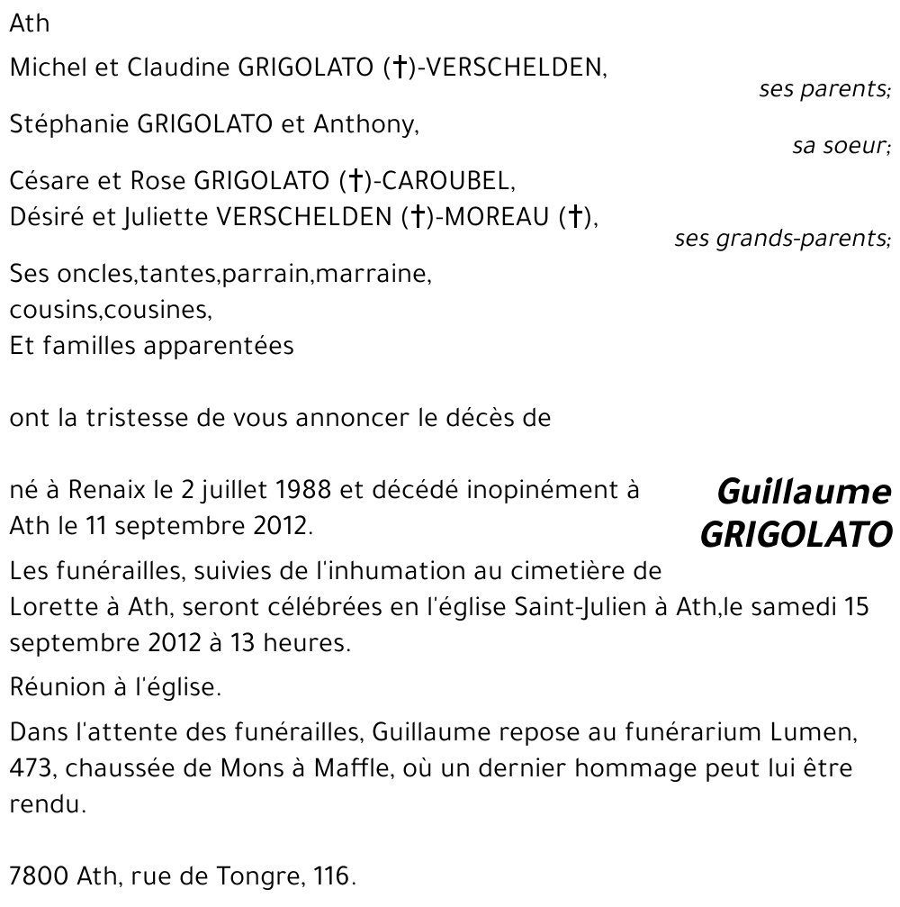 Guillaume GRIGOLATO