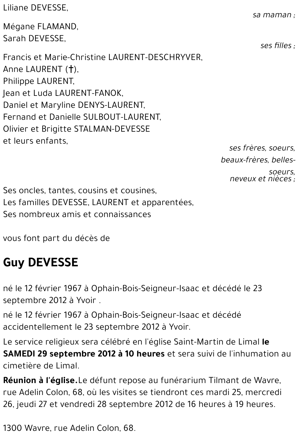 Guy DEVESSE