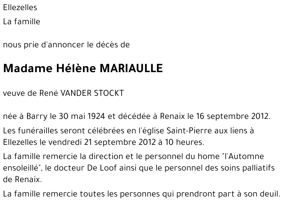 Hélène MARIAULLE