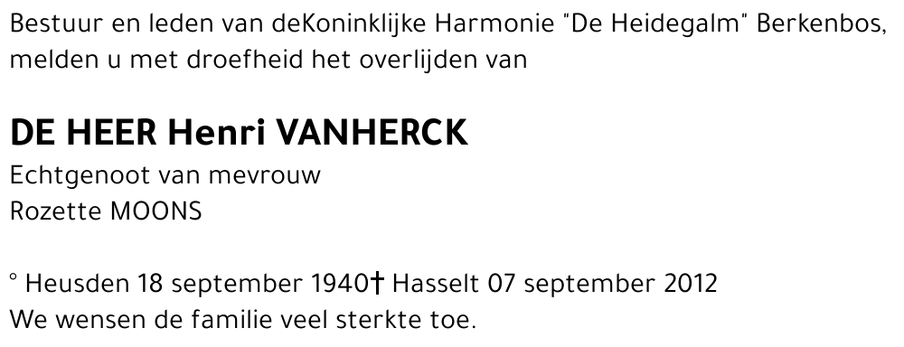 Henri VANHERCK