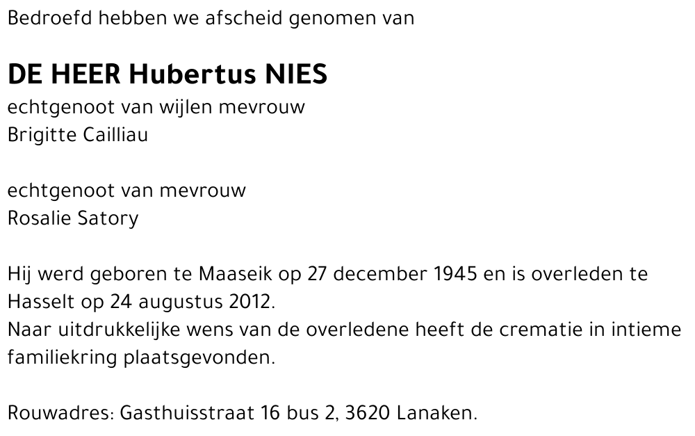 Hubertus Nies